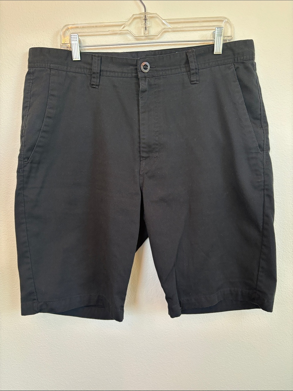 Volcom Men's Black Flat Front Shorts